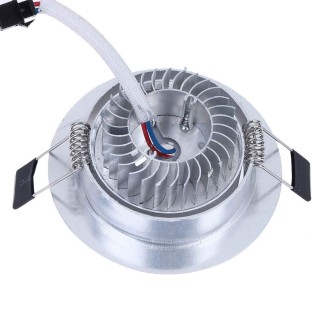 3W Ceiling Light Down Light with LED Driver, 3 LED, 270LM, Warm White Light, AC85V - 265V, Aluminum Material