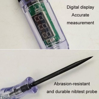 3-70V Automotive Circuit Testing Electric Pen Repair Tool, Model: D Black Cable