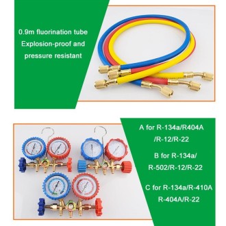 Car Air Conditioning Refrigeration Fluoridation Double Meter Valve(C)