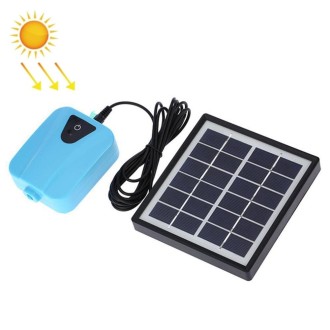 AP003 AC/DC Dual-use Aquarium Oxygen Pump Outdoor Solar Oxygen Pump for Fishing(Sky Blue)