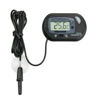 SN076 Aquarium Fish Tank Probe Thermomete(Black)