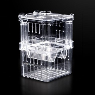 Small Peacock Fish Double Layer Transparent Breeding Isolation Box Aquarium Breeding Box