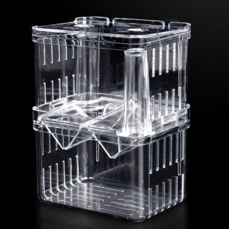 Large Peacock Fish Double Layer Transparent Breeding Isolation Box Aquarium Breeding Box