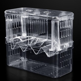 Extra Large Peacock Fish Double Layer Transparent Breeding Isolation Box Aquarium Breeding Box