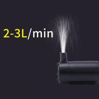 Quiet Mini Horizontal Vertical Submersible Pump, Style: Black Vertical