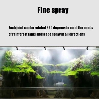 Reptile Pet Terrarium Ecological Landscaping Rainforest Cylinder Spray Atomization Cooling Four Nozzles