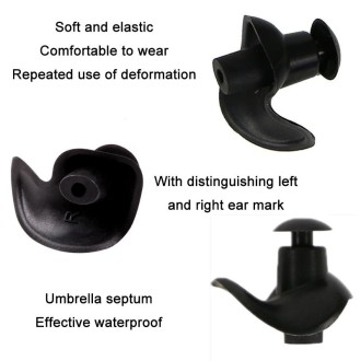 Swimming Waterproof Spiral Silicone Earplugs(White)