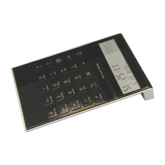 LCD Calculator With Alarm Clock World Time Perpetual Calendar Functions(Black)