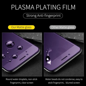 For iPhone XS/ X / 11 Pro AG Matte Anti Blue Light Full Cover Tempered Glass