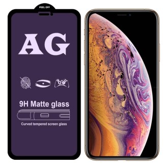 For iPhone XS/ X / 11 Pro AG Matte Anti Blue Light Full Cover Tempered Glass