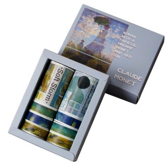 Oil Painting Series Washi Tape Gift Box Handbook DIY Decorative Stickers