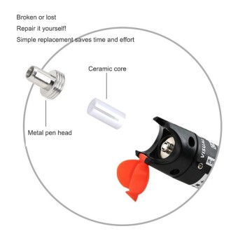 10pcs 5mm Ceramic Core Replacement Parts For Fiber Optic Visual Fault Locator