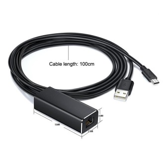 RJ45 Micro USB to 100M Ethernet Adapter Steady Watch Video