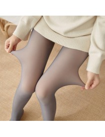 Autumn and Winter Translucent High Elastic Warm Pantyhose, Size: L 220g(Pantyhose Gray)