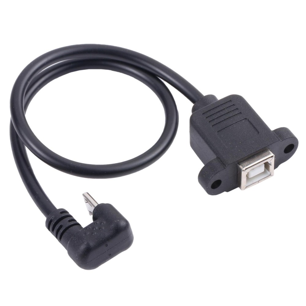 Micro USB Male to B-type Square Print Port Female Connector Cable