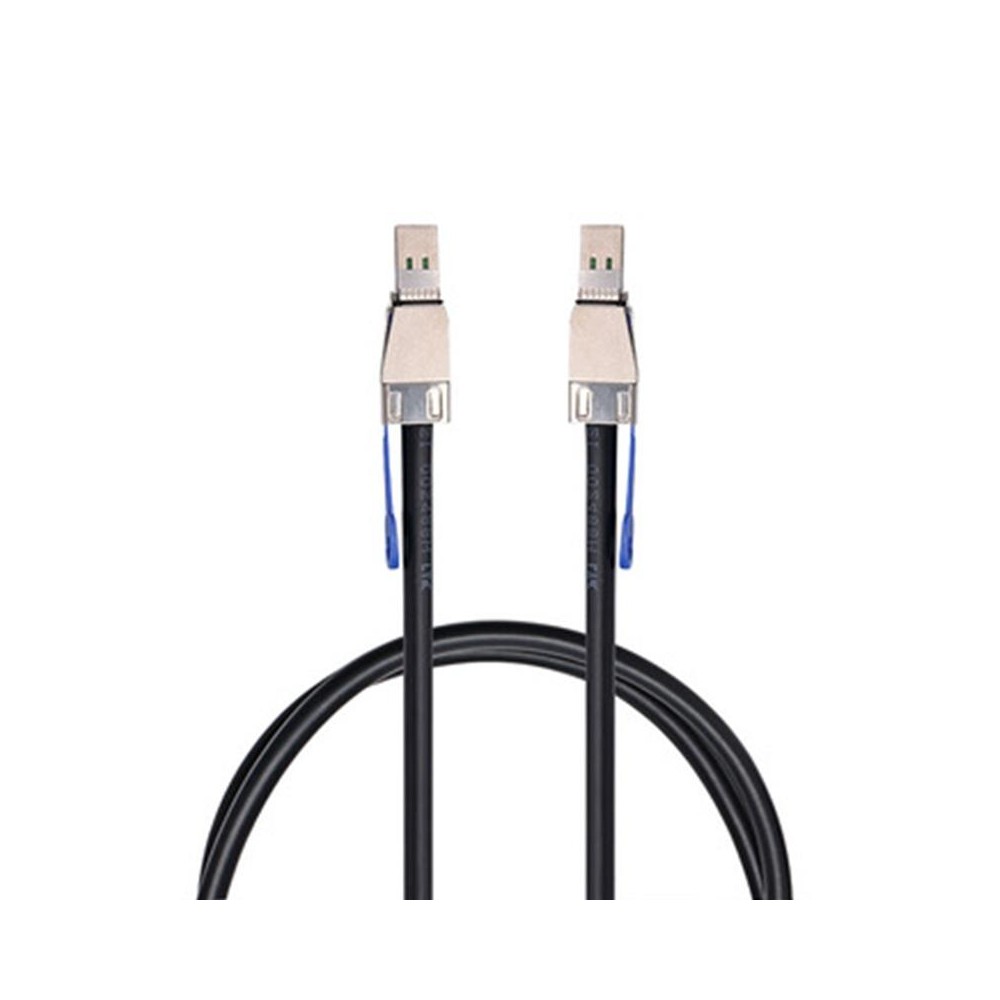 H0503 12Gbps SFF-8644 To 8644 HD Server External Hard Drive Data Cable, Color: Black 1m