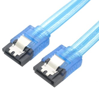 Mini SAS to SATA Data Cable With Braided Net Computer Case Hard Drive Cable,specification: SATA Double Female Straight-0.5m