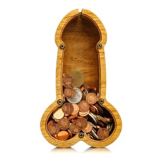 ZY-22083103 Wooden Fun Deposit Money Tank Crafts Decoration, Size: Small