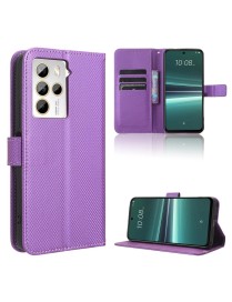 For HTC U23 / U23 Pro Diamond Texture Leather Phone Case(Purple)