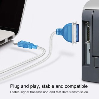 USB 2.0 to IEEE1284 Print Cable, Length: 1.5m