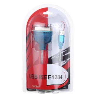 USB 2.0 to IEEE1284 Print Cable, Length: 1.5m