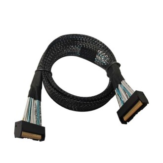 32G Transfer PCIE5.0 Slim SAS MCIO 74P  To MCIO 74P Server High Speed Turn Wiring 0.7m