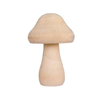 210143L Wooden Mushroom Head DIY Painted Toys Children Early Education Household Decorative Ornaments