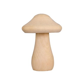 210143K Wooden Mushroom Head DIY Painted Toys Children Early Education Household Decorative Ornaments