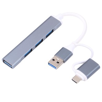 A-806 5 in 1 USB 3.0 and Type-C / USB-C to USB 3.0 HUB Adapter