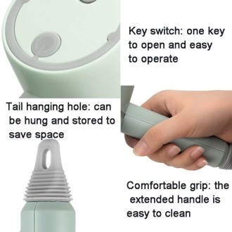 Wireless Electric Cleaning Brush USB Rechargeable Kitchen Bathtub Tile Cleaning Brushes White 800 mAh