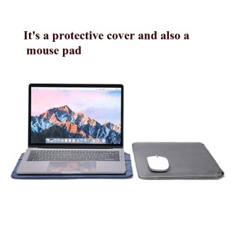 Microfiber Leather Thin And Light Notebook Liner Bag Computer Bag, Applicable Model: 14-15 inch(Gray)