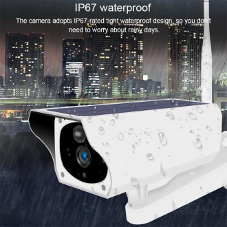 T1-2 2 Megapixel WiFi Version IP67 Waterproof Solar HD Monitor Camera without Battery & Memory, Support Infrared Night Vision & 