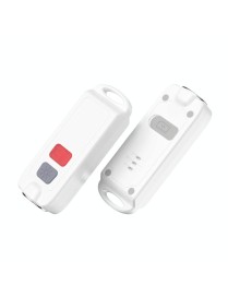 AF-2002 130dB Rechargeable Anti-Wolf Alarm Self-Defense Device With Distress Light(White)