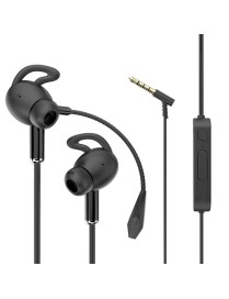 3.5mm Interface Mobile Phone Wire Control Headphones(Black)