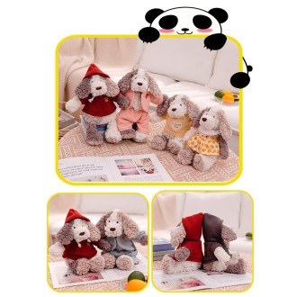 Cute Dressing Teddy Plush Toys Decorative Gift Plush Doll, Color: Yellow Jumpsuit