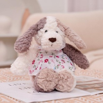 Cute Dressing Teddy Plush Toys Decorative Gift Plush Doll, Color: White Skirt