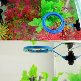 10 PCS Aquarium Fish Food Feeder, Specification: Thick Blue Round