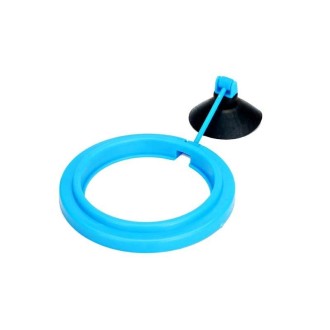 10 PCS Aquarium Fish Food Feeder, Specification: Thin Blue Round