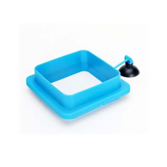 10 PCS Aquarium Fish Food Feeder, Specification: Thick Blue Square