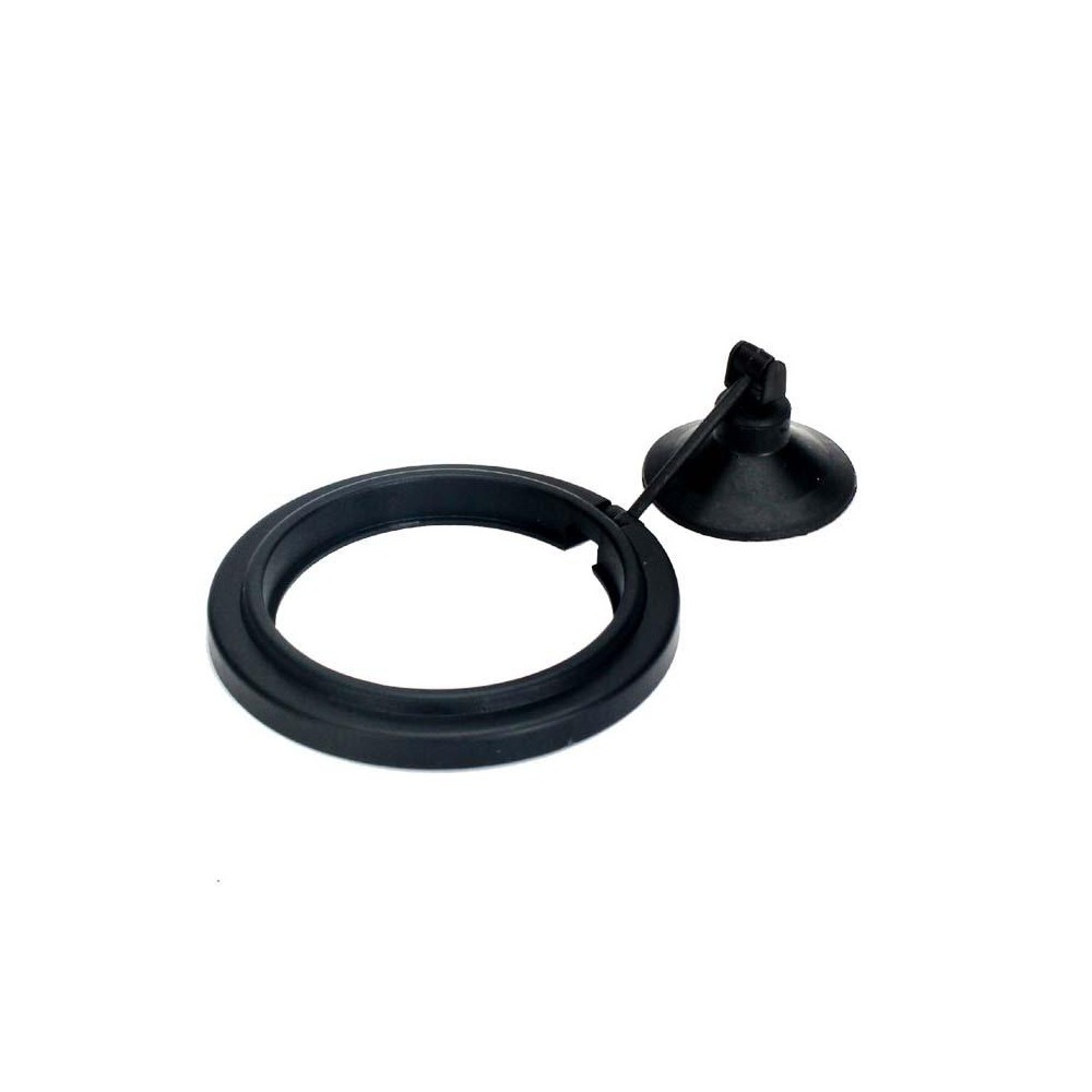 10 PCS Aquarium Fish Food Feeder, Specification: Thin Black Round