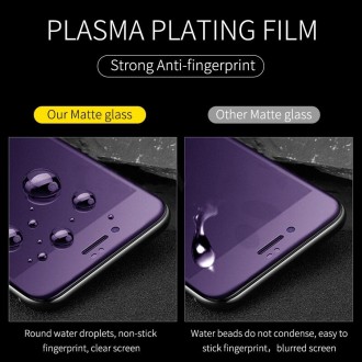 For iPhone XS Max / 11 Pro Max AG Matte Anti Blue Light Full Cover Tempered Glass