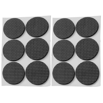 2pcs 46mm Round Plaid EVA Table Sofa Slip-proof Noise-reducing Foot Pads