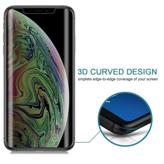 For iPhone XS Max 0.4mm 9H Surface Hardness 180 Degree Privacy Anti Glare Screen Protector