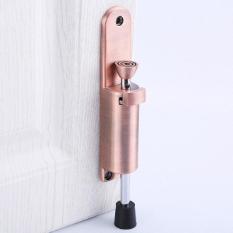 Zinc Alloy Extended Door Setter Foot Door Suction(Red Bronze)