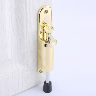 Zinc Alloy Extended Door Setter Foot Door Suction(Rustic Gold)