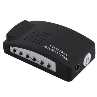 High Resolution (BNC) Video and S-Video to VGA Conversion(Black)