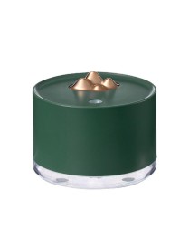 Desktop Mini Moisturizing Mountain Shaped Humidifier with Colorful Night Light, Plug-in Version(Green)