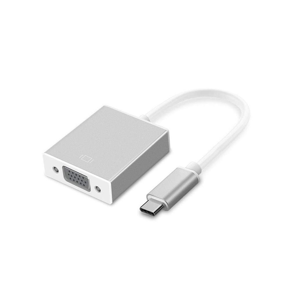 USB-C/Type-C To VGA HD Converter 1080P Laptop Connecting Display Mobile Phone Same Screen Line