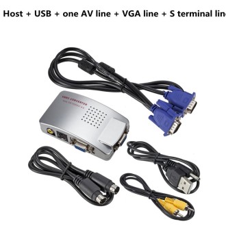 PC Converter Box VGA to AV Converter Video Switch Box