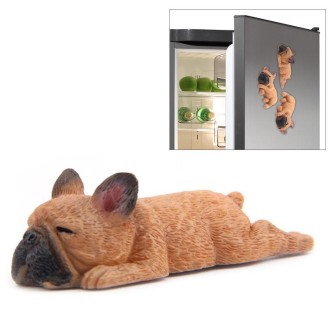 Home Decoration Lovely Rrunk on Sleep French Bulldog 3D Magnetic Buckle Fridge Paste